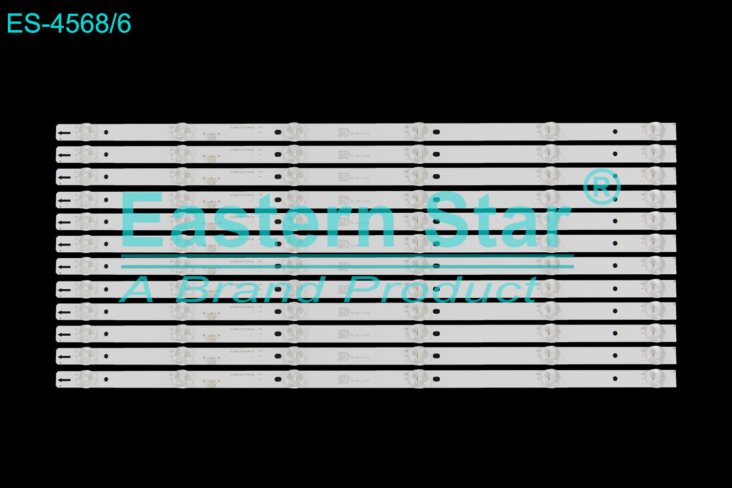 ES-4568 LED TV Backlight use for 55" Amoi JL.D55061235-017HR-M LED BACKLIGHT KITS(12)