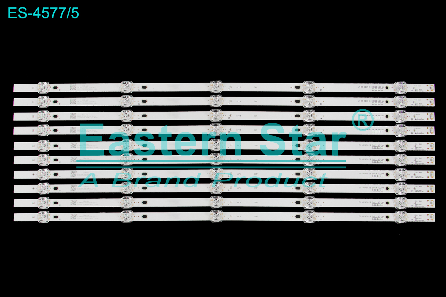 ES-4577 LED TV Backlight use for 58" Fox 58DLD858 58Y18 5S1P ZN-58HS05A-10 200729 V3.2-0S K3Z422G/DLED58-DT-002-ZX(K3Z422G)/C13001K7G200958ASA39N 05929 LED BACKLIGHT KITS(10)