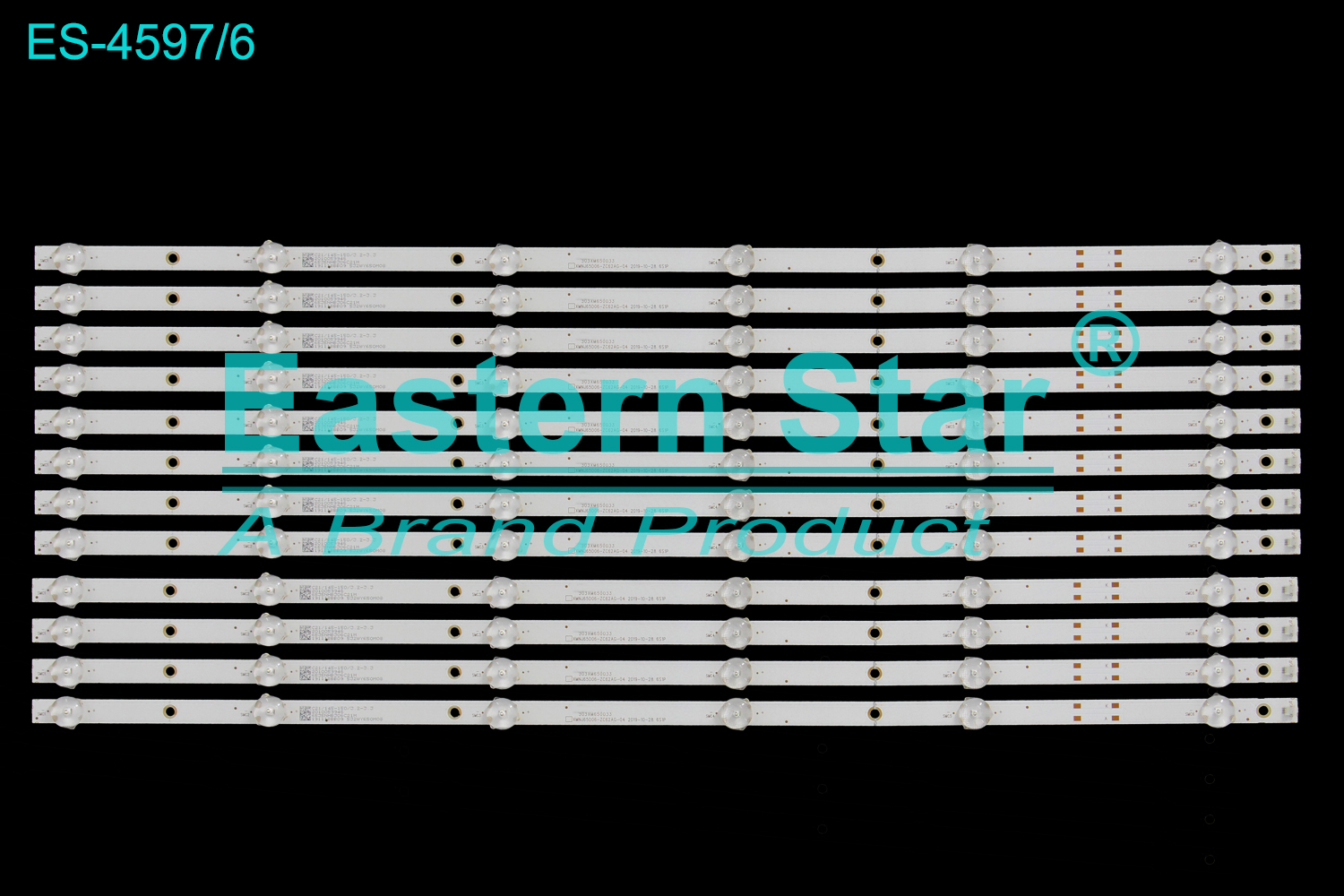 ES-4597 LED TV Backlight use for 65" Awox 65S8001 XMNJ65D06-ZC62AG-04, SJ.YM.D6500601-3030AS-M,303XM650033,1.14.MD650034 LED BACKLIGHT KITS(12)