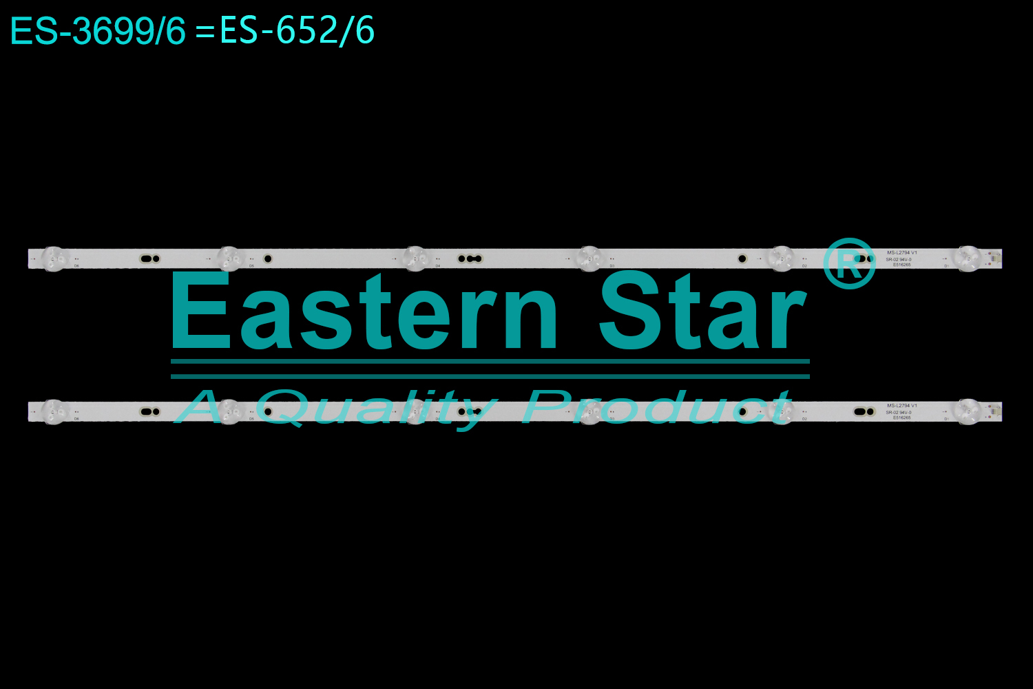 ES-3699=ES-652 LED TV Backlight use for 32" Dexp H32D7300K MS-L2794 V1 LED STRIP(2)