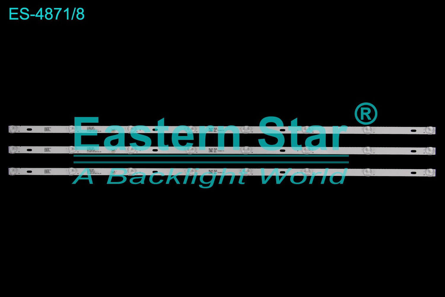 ES-4871 LED TV Backlight use for 43" Manta/Isonic ICT4308  43D3B8CX80214 JL.D43081330-362CS-M_V01  LED BACKLIGHT KITS(3)
