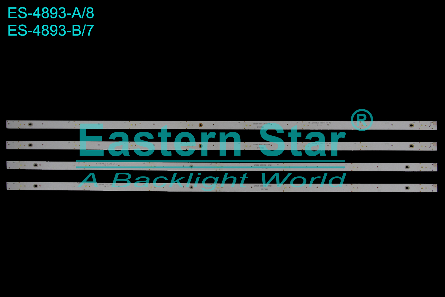 ES-4893 LED TV Backlight use for 45" Condor U45G7300  RF-AB450E30-0801A-01 A3 RF-AB450E30-0701B-01 A3  LED BACKLIGHT KITS(4)