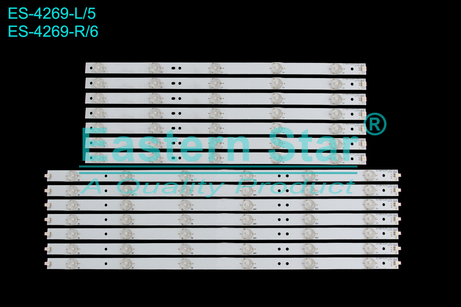ES-4269 LED TV Backlight use for 50" Sharp LC-50LB150  R:GJ-500-DLEDII-D711-R-V2 pitch 90mm LE-600 EPFHB23F5D306-F47L L:GJ-500-DLEDII-D711-L-V2 pitch 90mm LE-600 EPFHB23F5D306-F47L LED STRIP(14)