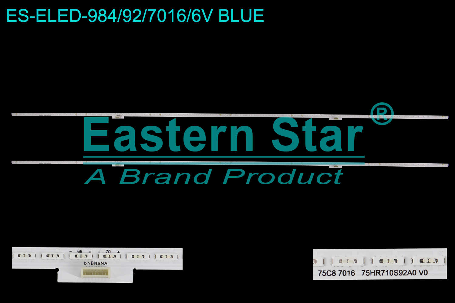ES-ELED-984 ELED/EDGE TV backlight use for 75'' Tcl  75C815 ,75C87016 75C2 75C8 LB7592 75C8 7016 75HR710S92A0 V0  LED BACKLIGHT STRIP(2)