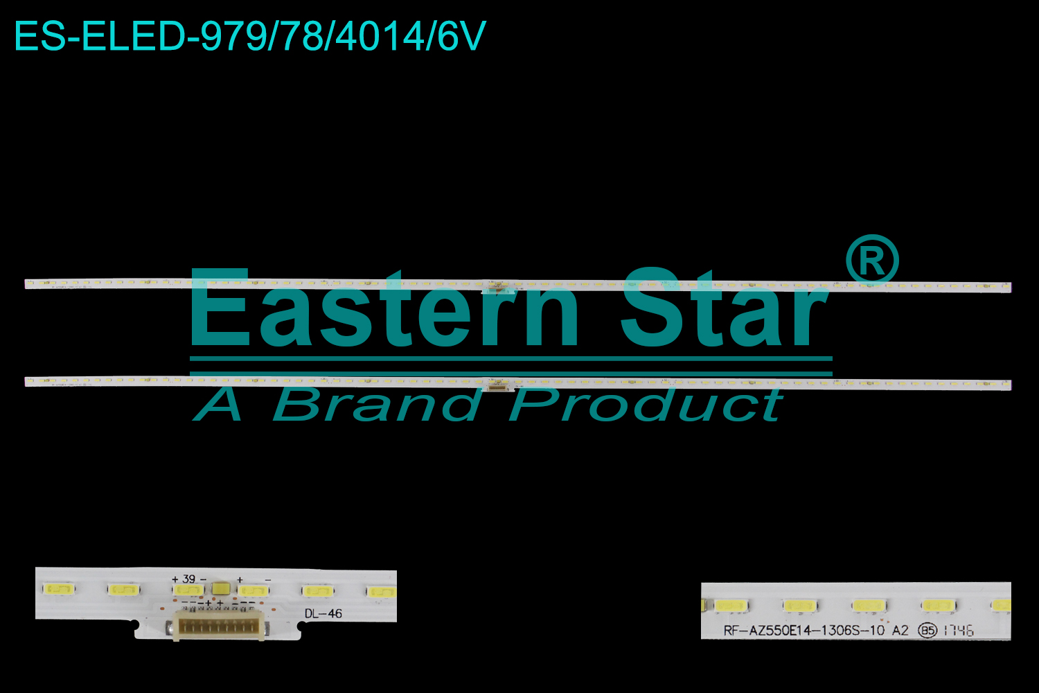 ES-ELED-979 ELED/EDGE TV backlight use for 55'' Skyworth  55Q7  RF-AZ550E14-1306S-10 A2 ShineOn2D03135 Rev.B  LED BACKLIGHT STRIP(2)