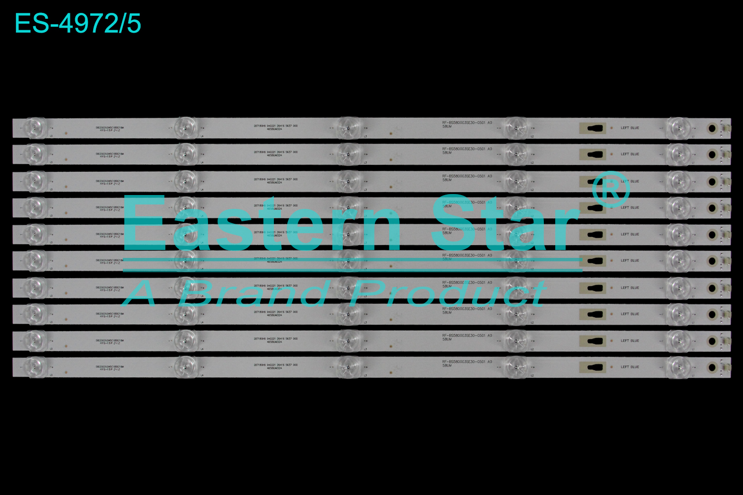 ES-4972 LED TV Backlight use for 58" Haier LS58AL88E51  58UM RF-BS580003SE30-0501 A0 58UM 58D2003V2W5C1B56316M 2B7180H6 940221 D9416 5637 000 4658UM024   LED BACKLIGHT STRIP(10)
