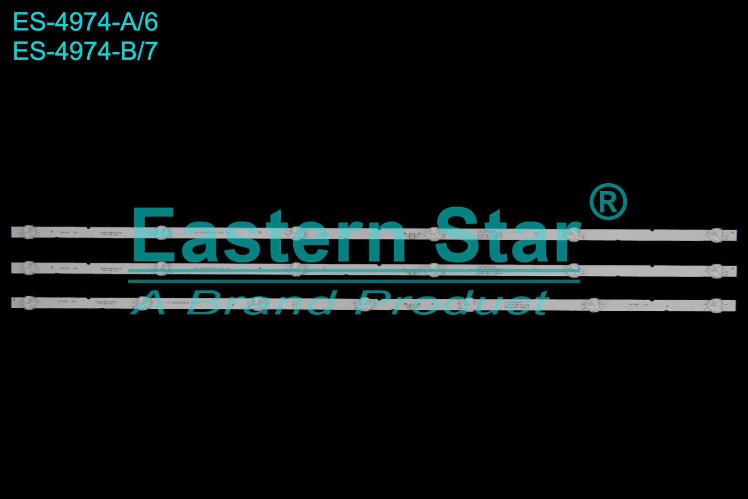 ES-4974 LED TV Backlight use for 43" Skyworth  43E20  43D3503V2W6C1B77012M RF-AZ430031AF30-0601 43D3503V2W7C1B77012M RF-AZ430031BF30-0701  LED BACKLIGHT STRIP(3)