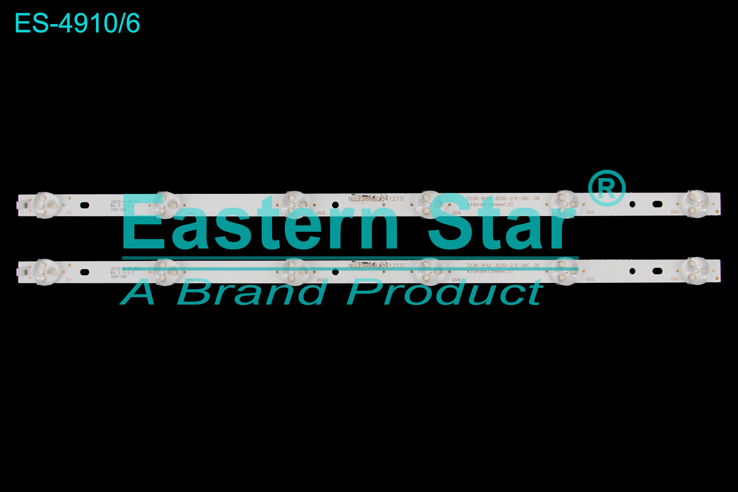 ES-4910 LED TV Backlight use for /"  N.L236RH2341210 T236-RH2-3030-2.5-08C-06  LED BACKLIGHT STRIP(2)