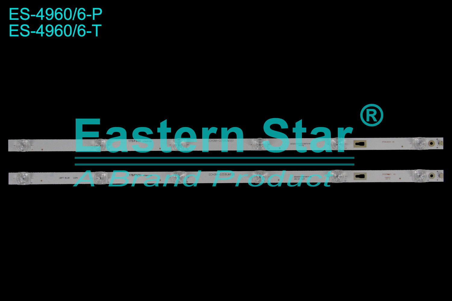 ES-4960 LED TV Backlight use for 58" Haier 58K90 58T82 58T81  LS58AL88E51 32D2003V1W6C1B57316M 3P58UM001 A6 3P58UM002 A0 ECHOM-0358UM001  LED BACKLIGHT STRIP(10)