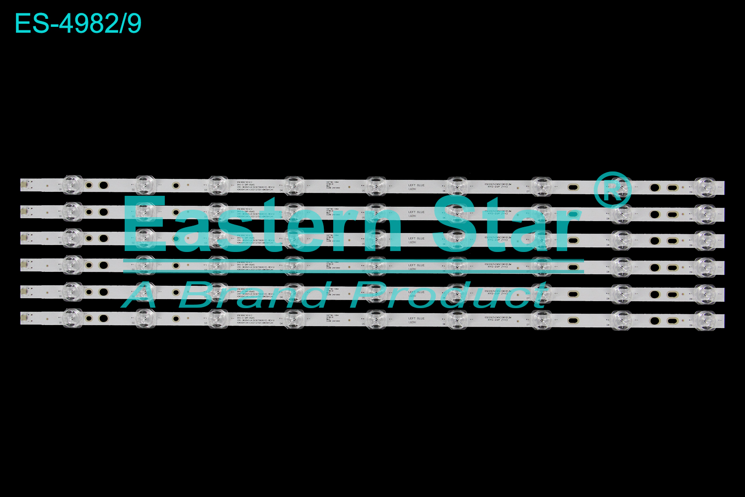 ES-4982 LED TV Backlight use for 65" Hisense 65E3G BK65H1U413030T06091CE-REV1.6 HD650H1U41+2021121501+BK65H1U41  LED BACKLIGHT STRIP(6)
