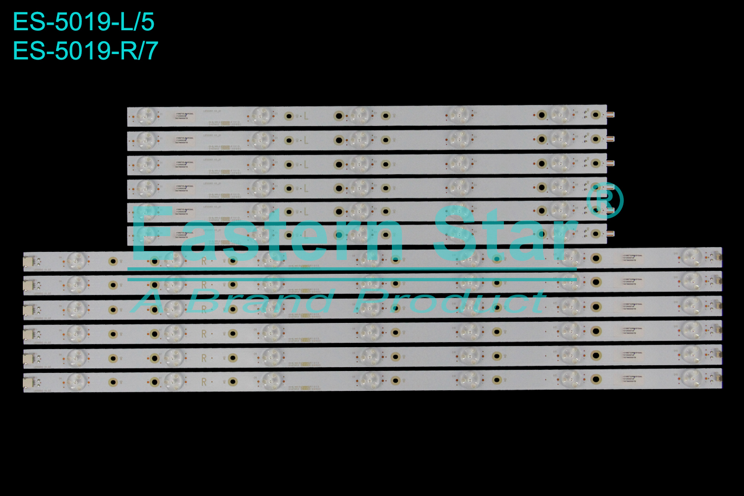ES-5019 LED TV Backlight use for 50"  Iiyama  PL5040UH L:LB50092 V0_01 210BZ27DLB R:LB50092 V1_03 210BZ72DRB LED BACKLIGHT STRIP(12)