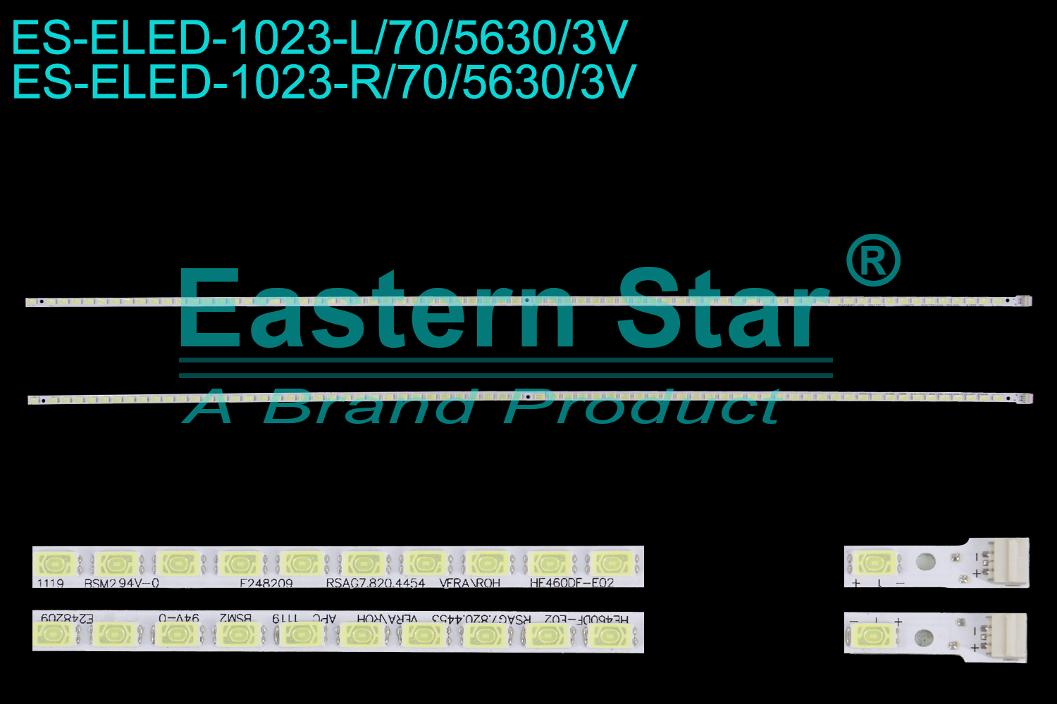 ES-ELED-1023 ELED/EDGE TV backlight use for 46'' Hisense LED46K11P LED46K01P  L:RSAG7.8APC RSAG7.820.4454 VERA/ROH HE4460DF-E02 E248209 R: HE4460DF-E02 RSAG7.820.4453 VERA/ROH E248209 LED BACKLIGHT STRIP(2)