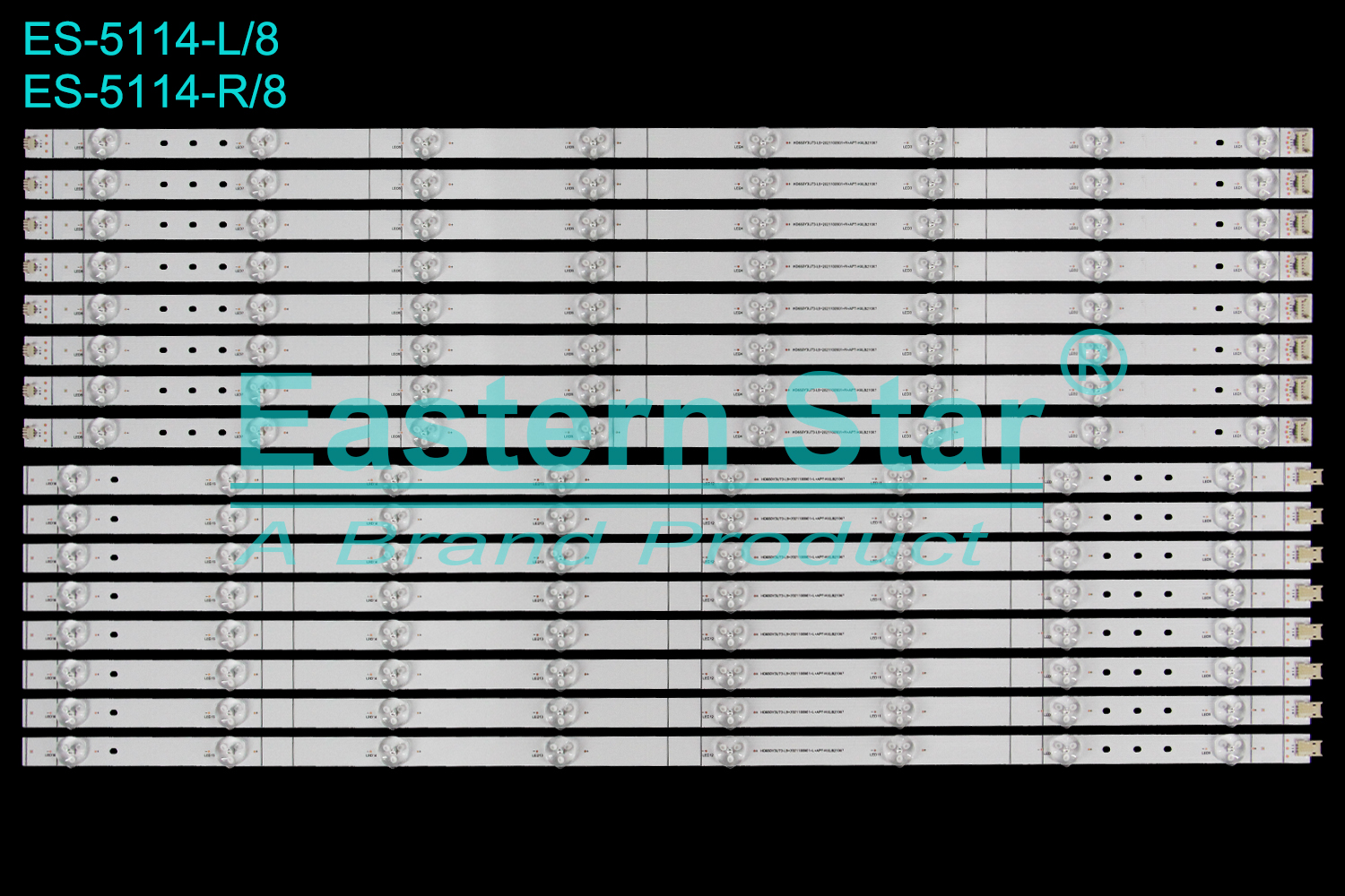 ES-5114 LED TV Backlight use for 65" Hisense  65E7GPro L:HD650Y3U73-L9+2021100901+L+APT-HXLB21067  R:HD650Y3U73-L9+2021100901+R+APT-HXLB21067 LED BACKLIGHT STRIP(16)