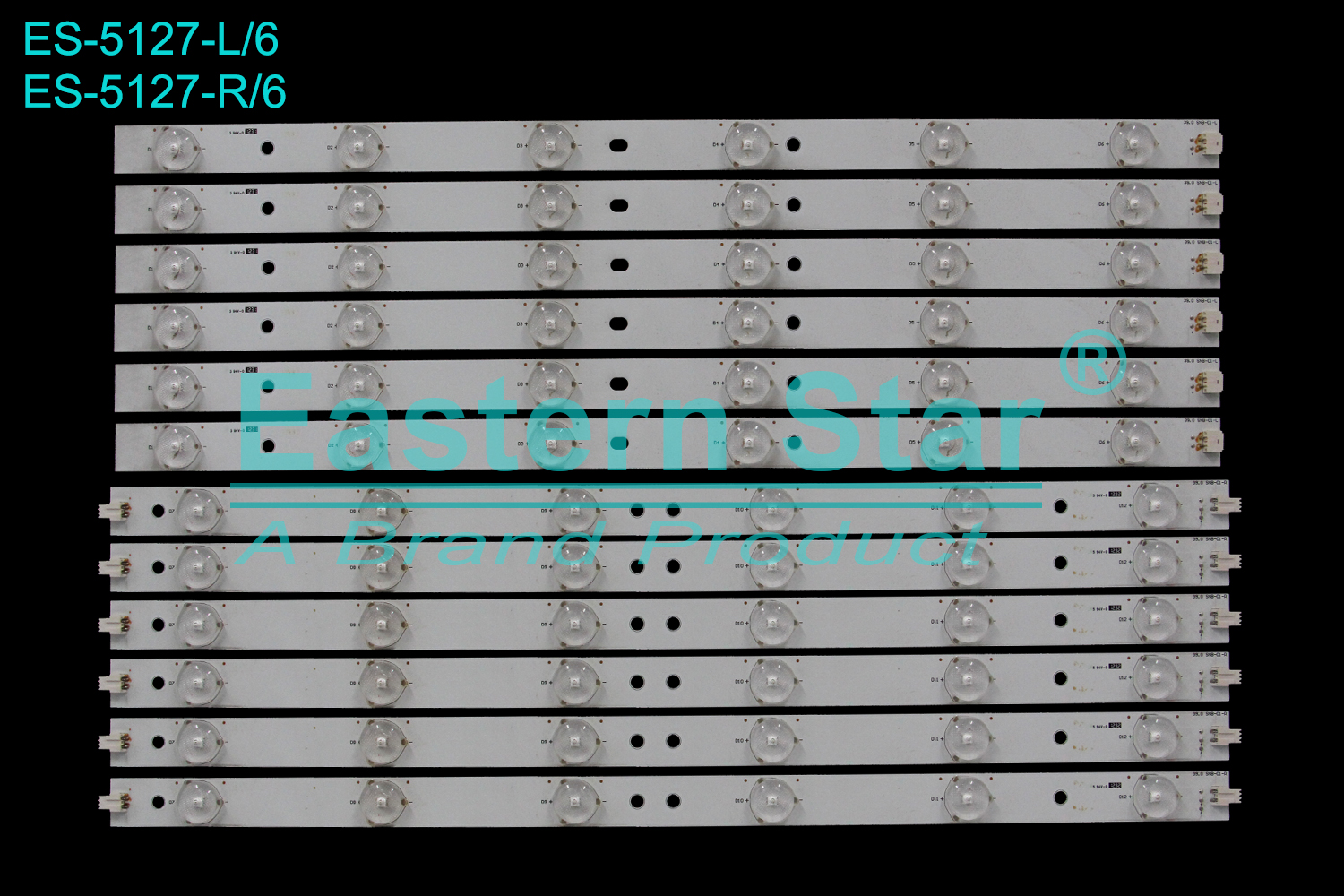 ES-5127 LED TV Backlight use for 39" Changhong LED39B2100C L:39.0 SNB-C1-L YMGBYZF5B825-F46 R:39.0 SNB-C1-R YMGBYZF5B825-F46  LED BACKLIGHT STRIP(12)