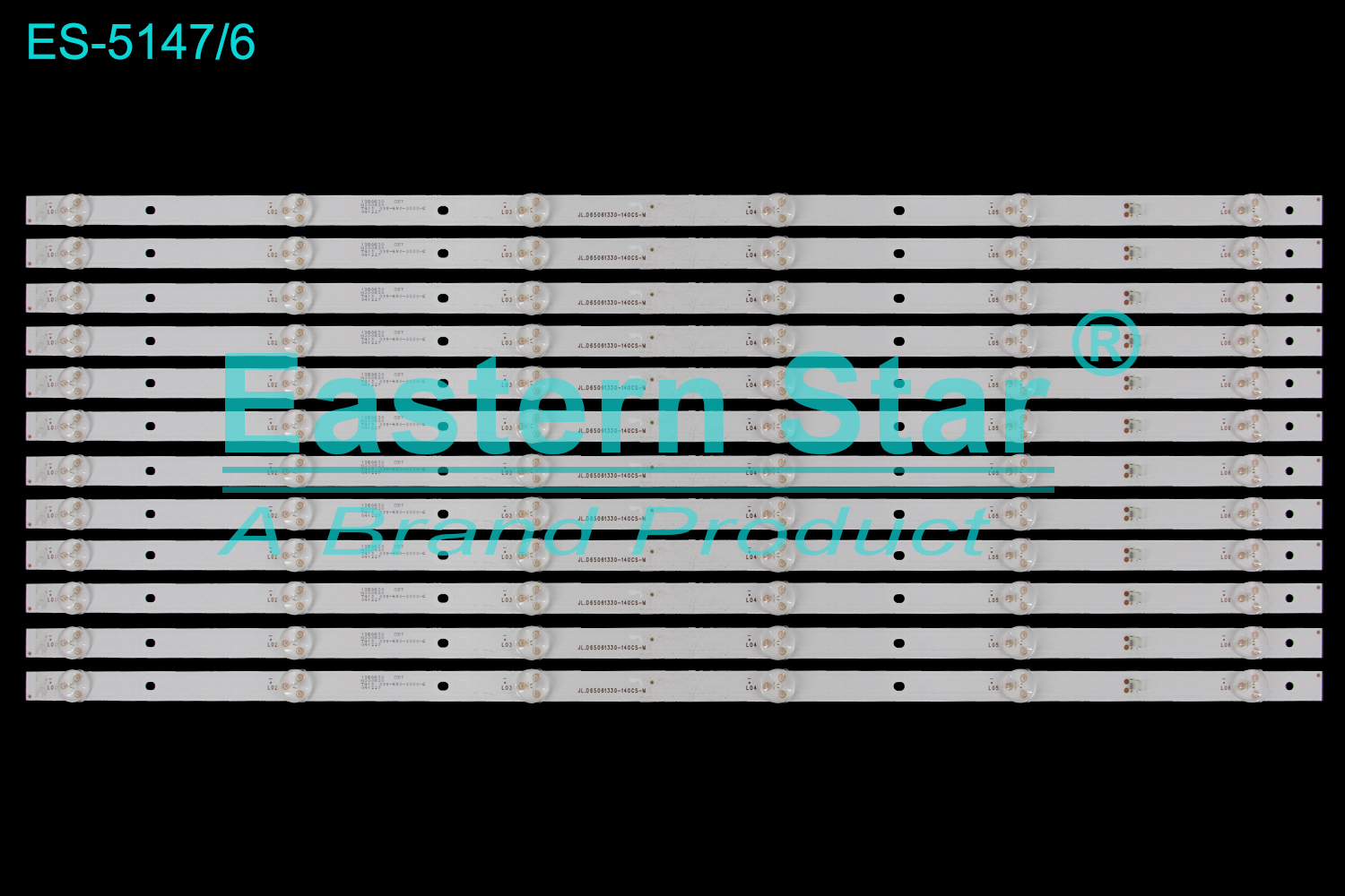 ES-5147 LED TV Backlight use for 65" B206500S  JL.D65061330-140CS-M T413 035-650-3030-E  LED BACKLIGHT STRIP(12)