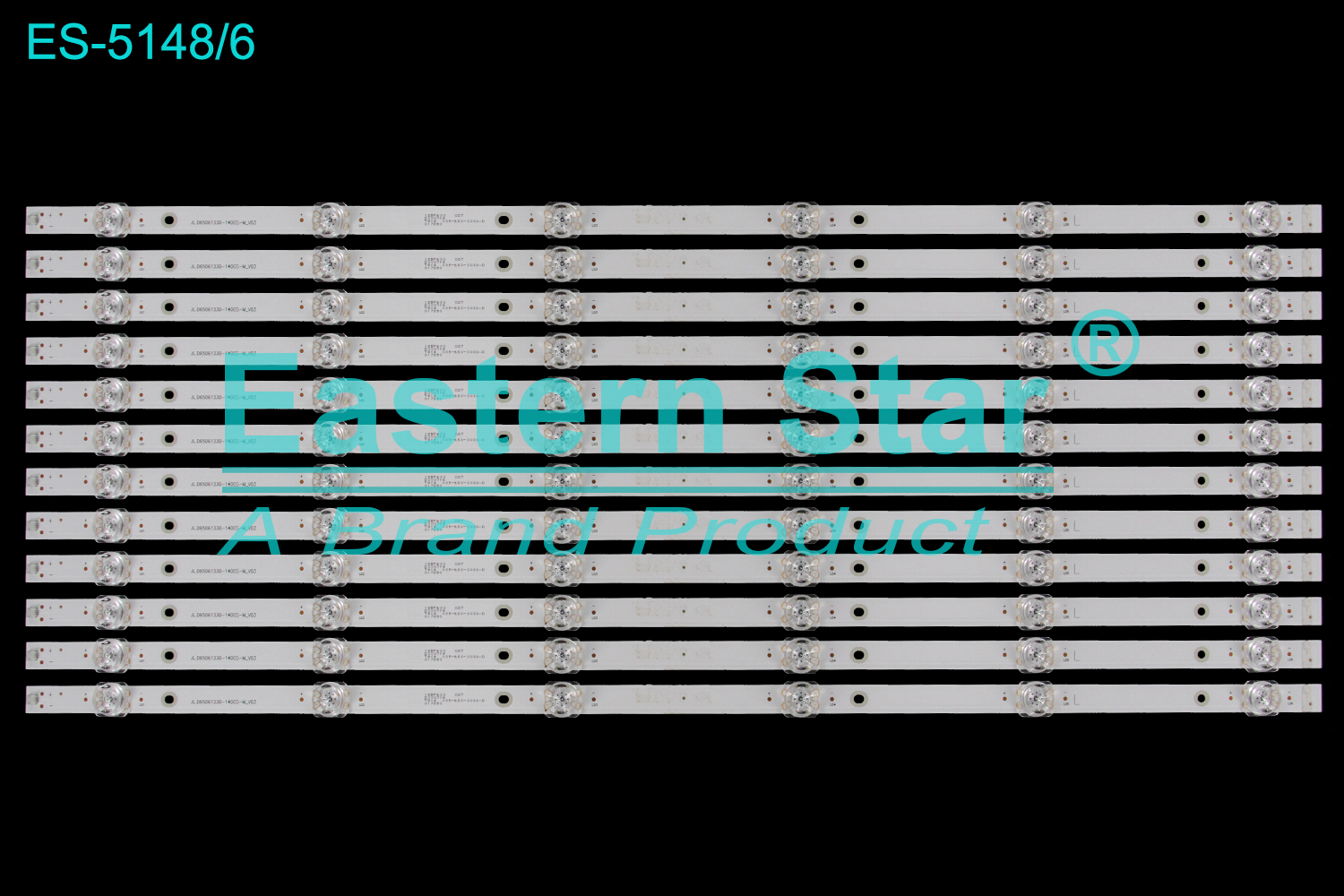 ES-5148 LED TV Backlight use for 65" Awox  B206500S, B206500 JL.D65061330-140GS-M_V03 T414 035-650-3030-D  LED BACKLIGHT STRIP(12)