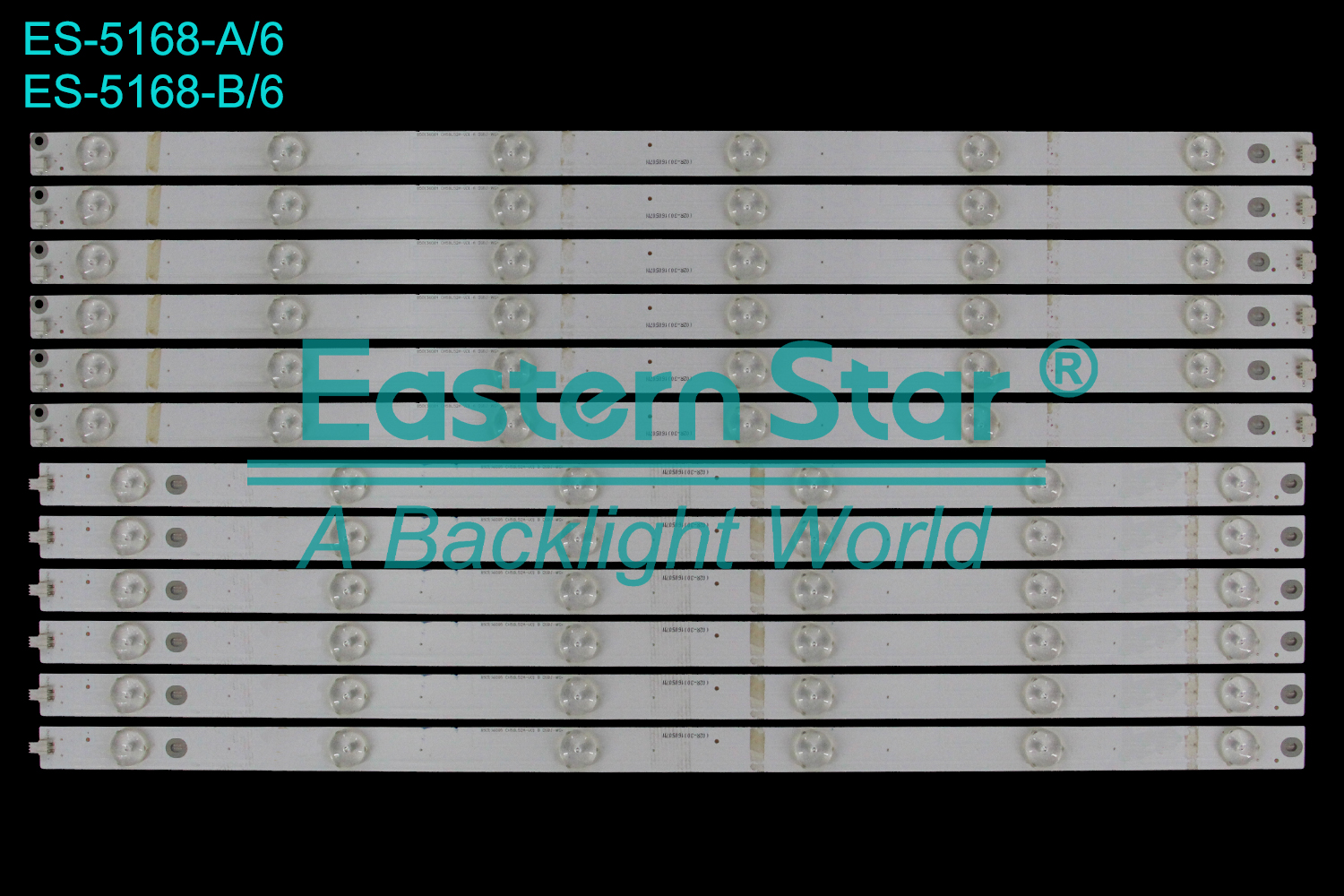 ES-5168 LED TV Backlight use for 58" Changhong  58A1U 58U1A, 850136084, 850136085 850136085 CH58L52A-V01 A DSB, 850136084 CH58L52A-V01 B DSB  LED BACKLIGHT STRIP(12)