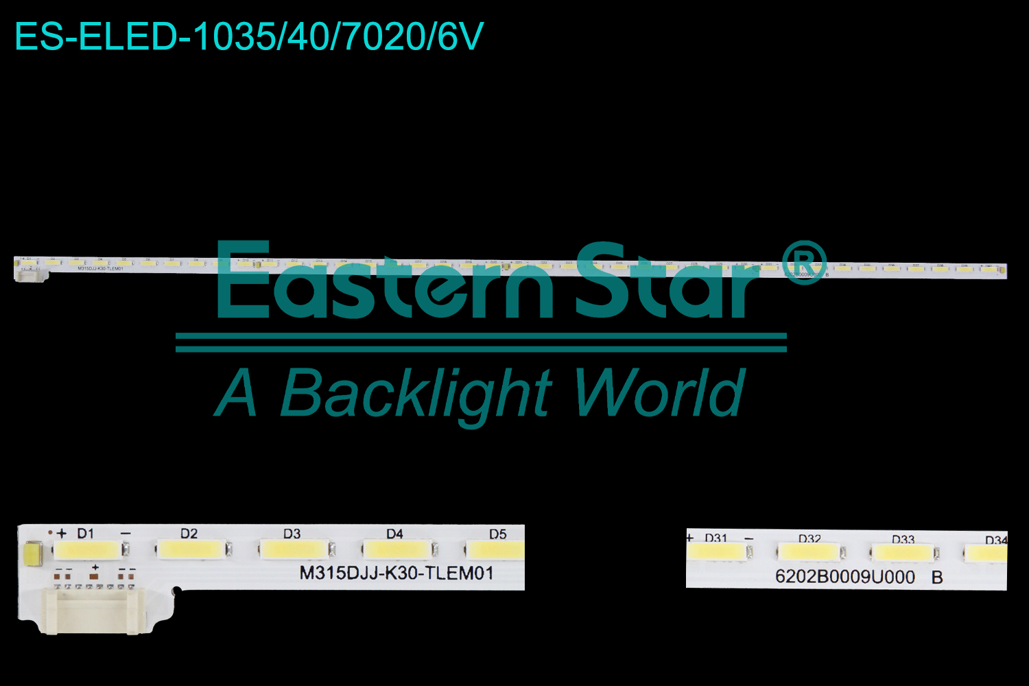 ES-ELED-1035 ELED/EDGE TV backlight use for 32'' Lg 32UK550 /Samsung U32J590UQUXEN  M315DJJ-K30-TLEM01,6202B0009U000 B LED BACKLIGHT STRIP(2)