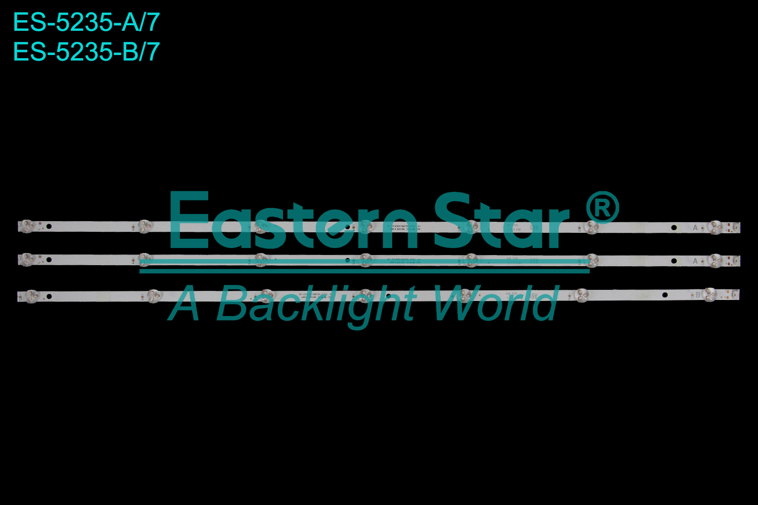 ES-5235 LED TV Backlight use for 43" Vestel  VES430QNFB-M2-Z01 A: RF-CF430018AF30-0701 B:RF-CF430018BF30-0701 LED BACKLIGHT STRIP(3)