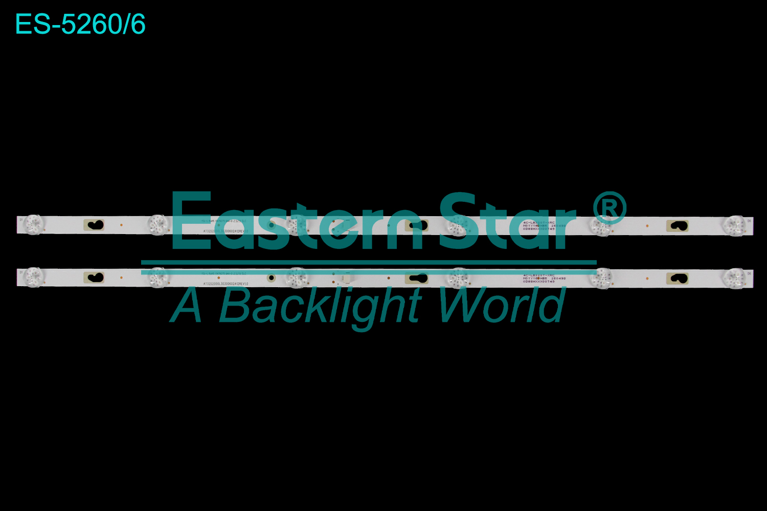 ES-5260 LED TV Backlight use for 32" Haier LE32C8 32K31A CRH-AT32D2000L30300602A12REV1.0 LED BACKLIGHT STRIP(2)