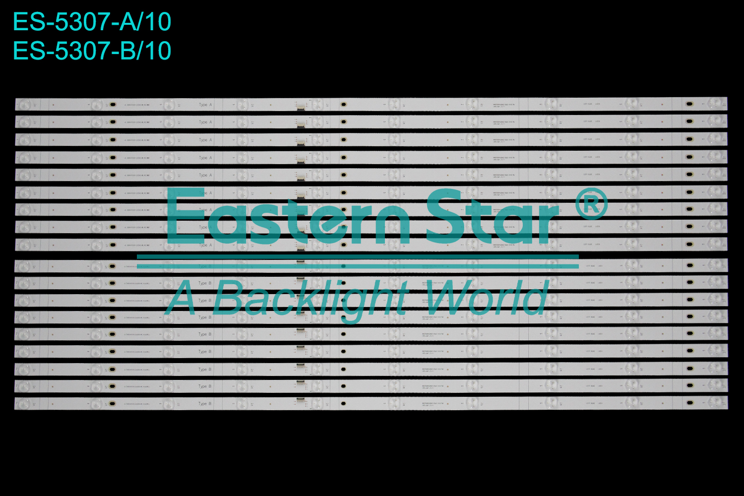 ES-5307 LED TV Backlight use for 86" Xiaomi  L86R6-MAX L86M8-ES  A:JL.D86025330-222AS-M_V02(MC） 86D3506V2W2C1BX5-91617M B: JL.D86025330-222BS-M_V02(MC） LED BACKLIGHT STRIP(18)