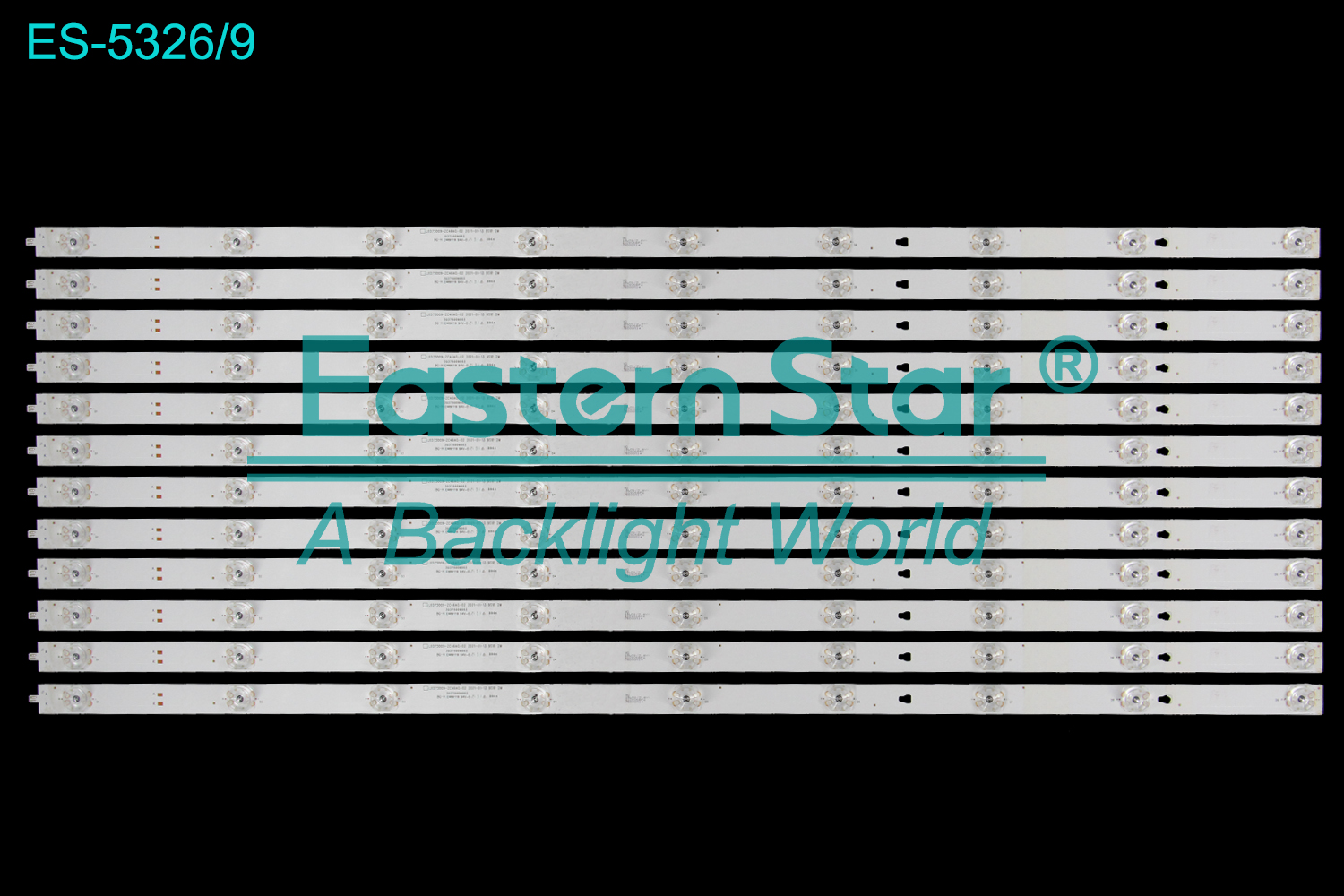 ES-5326 LED TV Backlight use for 75"  Sharp 75EQ6EA， 75EQ3KA  LED75D09-ZC46AG-02 2021-01-13 LED BACKLIGHT STRIP(12)