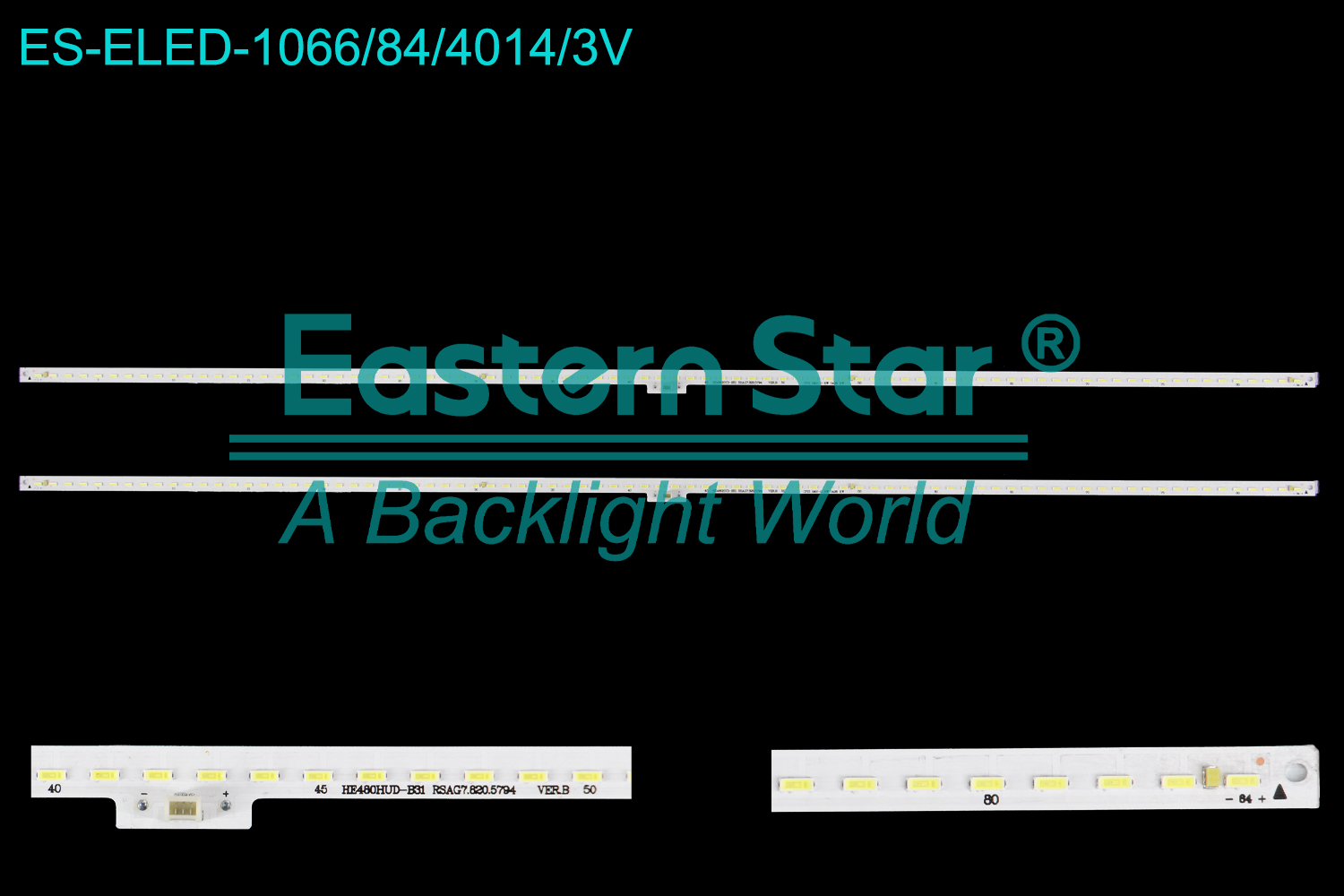 ES-ELED-1066 ELED/EDGE TV backlight use for 48'' Hisense  LED48K380U HE480HUD-B31 RSAG7.820.5794 LED BACKLIGHT STRIP(2)