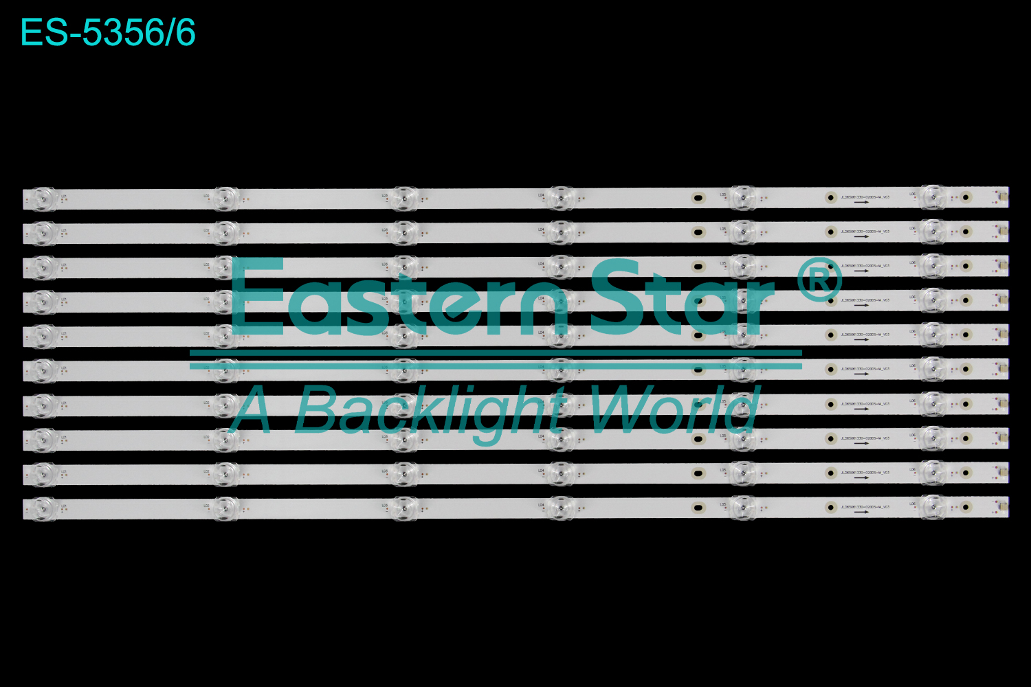 ES-5356 LED TV Backlight use for 65"  Haier  65K71 LU65X3 JL.D65061330-020DS-M_V03 LED BACKLIGHT STRIP(10)