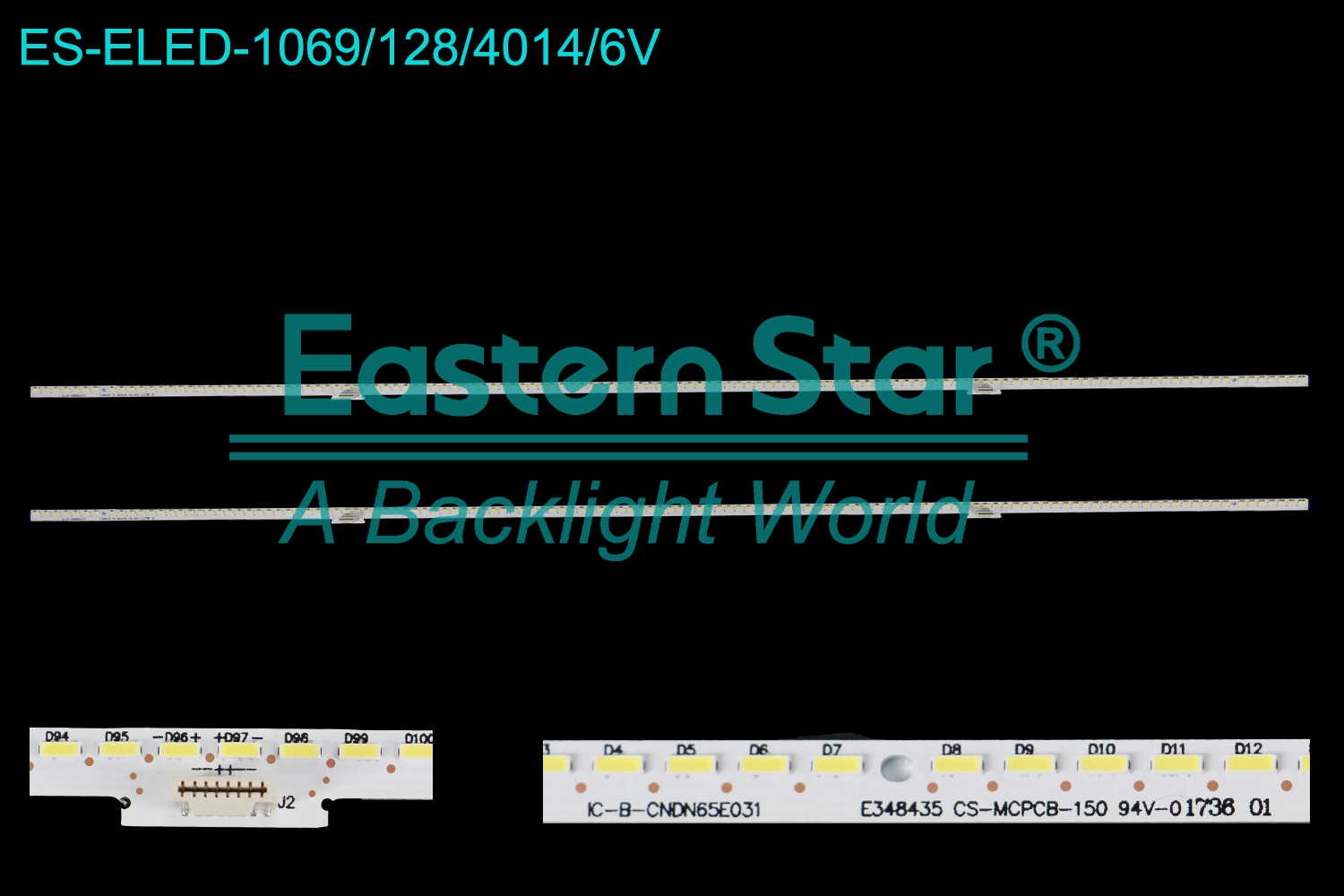 ES-ELED-1069 ELED/EDGE TV backlight use for 65'' Panasonic  TH-65FX800C IC-B-CNDN65E031 E348435 CS-MCPCB-150 LED BACKLIGHT STRIP(2)