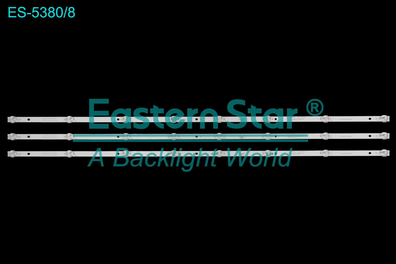 ES-5380 LED TV Backlight use for 43"  T430-AI1-3030-2.1-08A-3-08 821MM*12MM*1.0T N.L430AI1240210  LED BACKLIGHT STRIP(3)