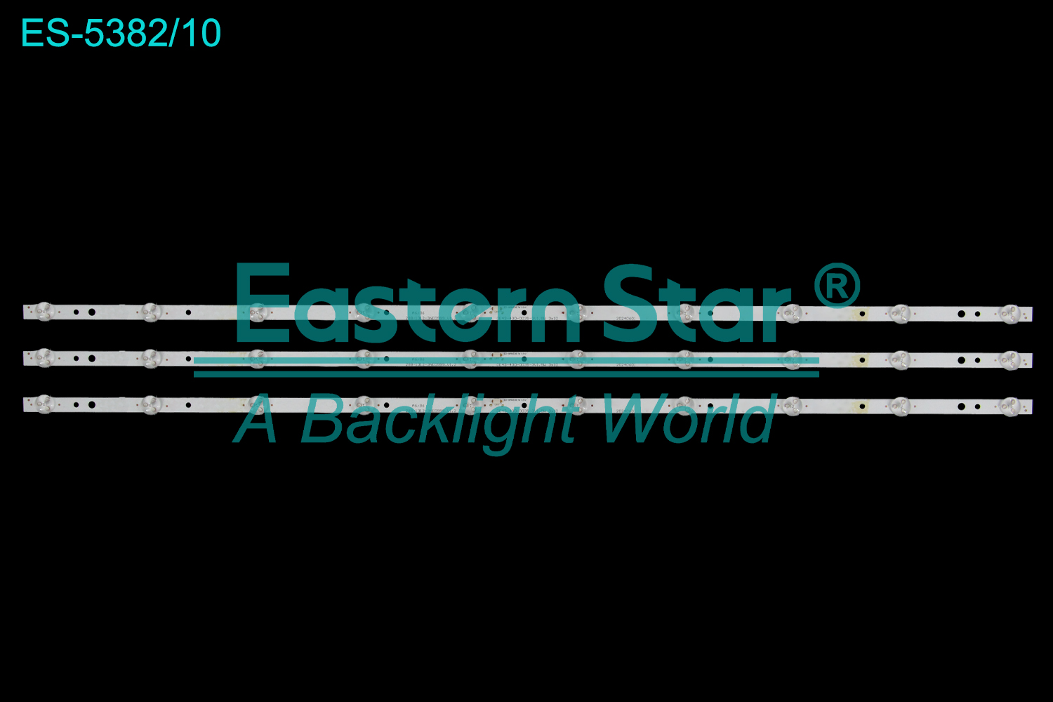 ES-5382 LED TV Backlight use for 43" DE43-430-0D35-3V1.5W 3X10 288-1312-3NE0999_V1.2  LED BACKLIGHT STRIP(3)