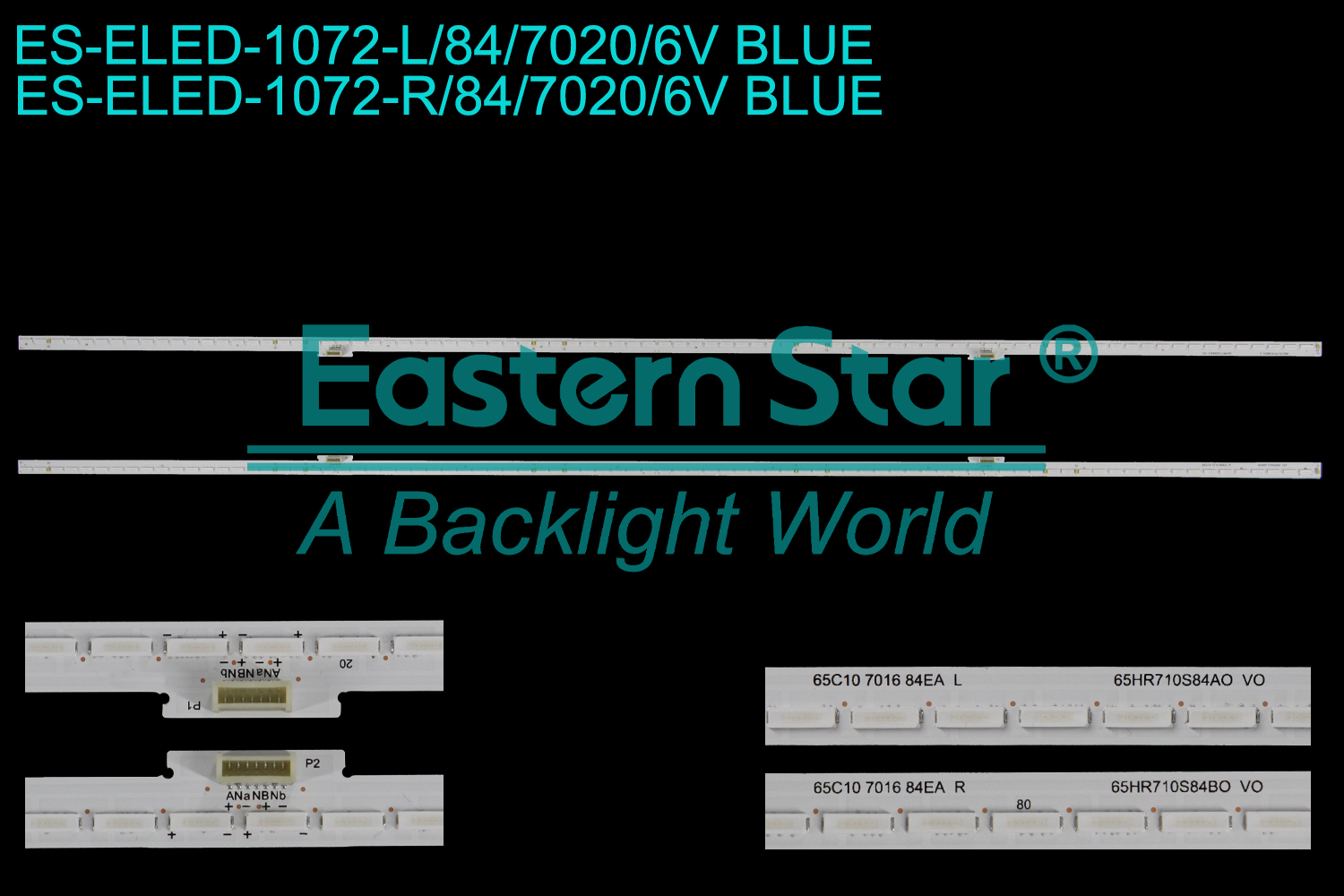 ES-ELED-1072 ELED/EDGE TV backlight use for 65''  Tcl L:65C10 7016 84EA L 65HR710S84A0 V0 R:65C10 7016 84EA R 65HR710S84B0 V0 LED BACKLIGHT STRIP(2)