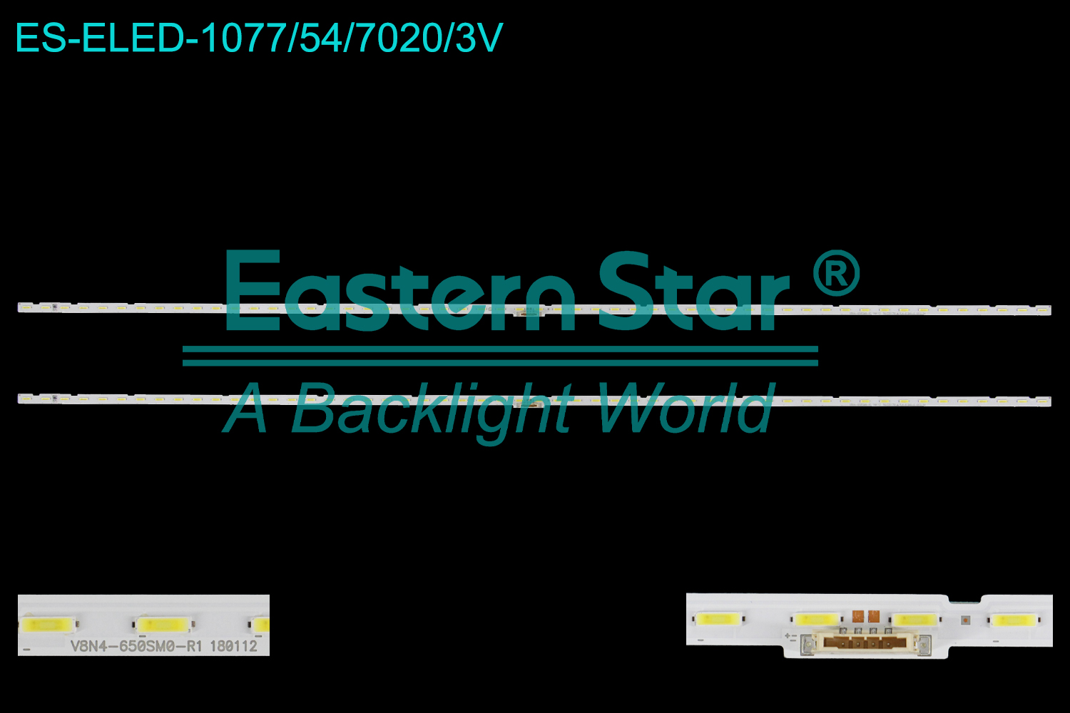 ES-ELED-1077 ELED/EDGE TV backlight use for 65'' Samsung V8N4-650SM0-R1 180112  LED BACKLIGHT STRIP(2)