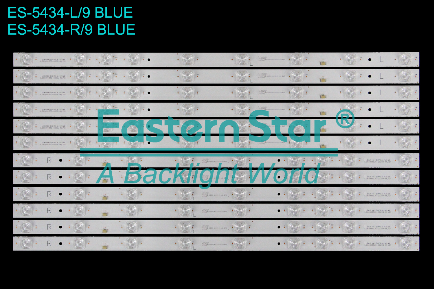 ES-5434 LED TV Backlight use for 65" JL.D65091330-002BL-M_V01 JL.D65091330-002BR-M_V01  LED BACKLIGHT STRIP(12)