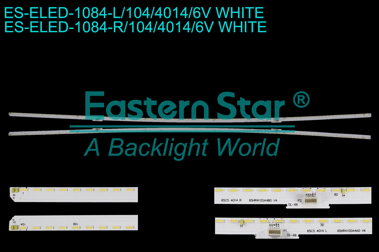 ES-ELED-1084 ELED/EDGE TV backlight use for 65'' Tcl 65Q960C L:65HR410SA4A0 V4 65C5 4014 L R:65HR410SA4B0 V4 65C5 4014 R  LED BACKLIGHT STRIP(2)