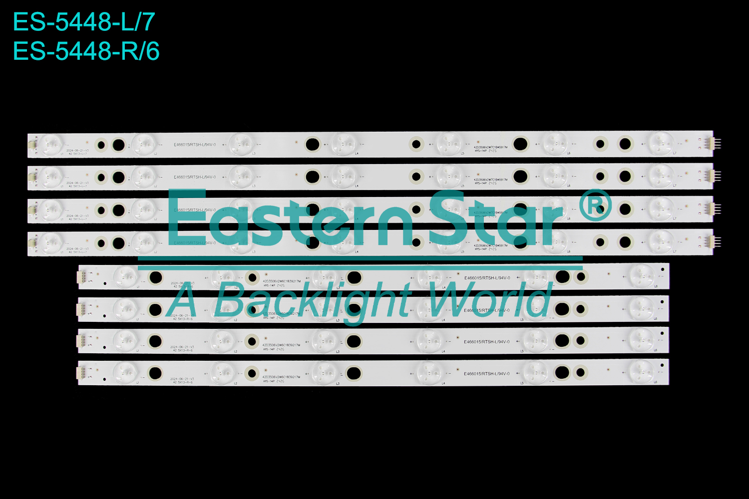 ES-5448 LED TV Backlight use for 42" Haier LE42A950P  L:HAIER42 5X13-L-7 42D3506V2W7C1B45917M R:HAIER42 5X13-R-6 42D3506V2W6C1B39217M LED BACKLIGHT STRIP(8)