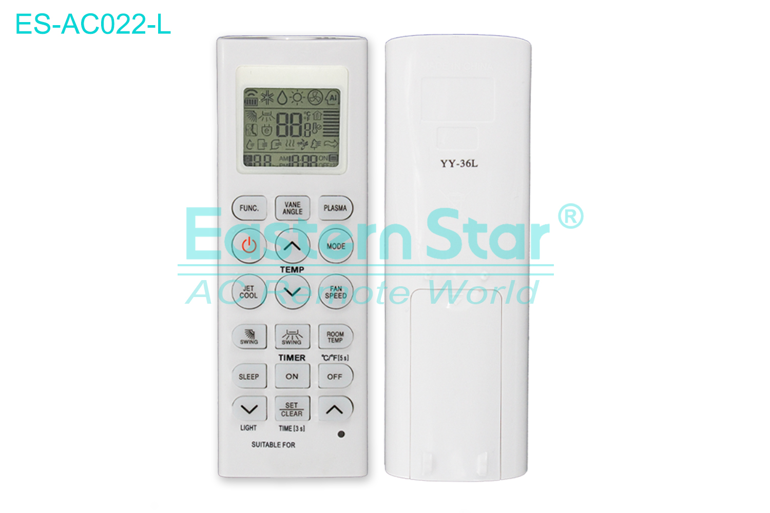 ES-AC022-L High Quality China Remote AC Remote for Lg  Air Conditioner Remote A/C 18 keys AC 18