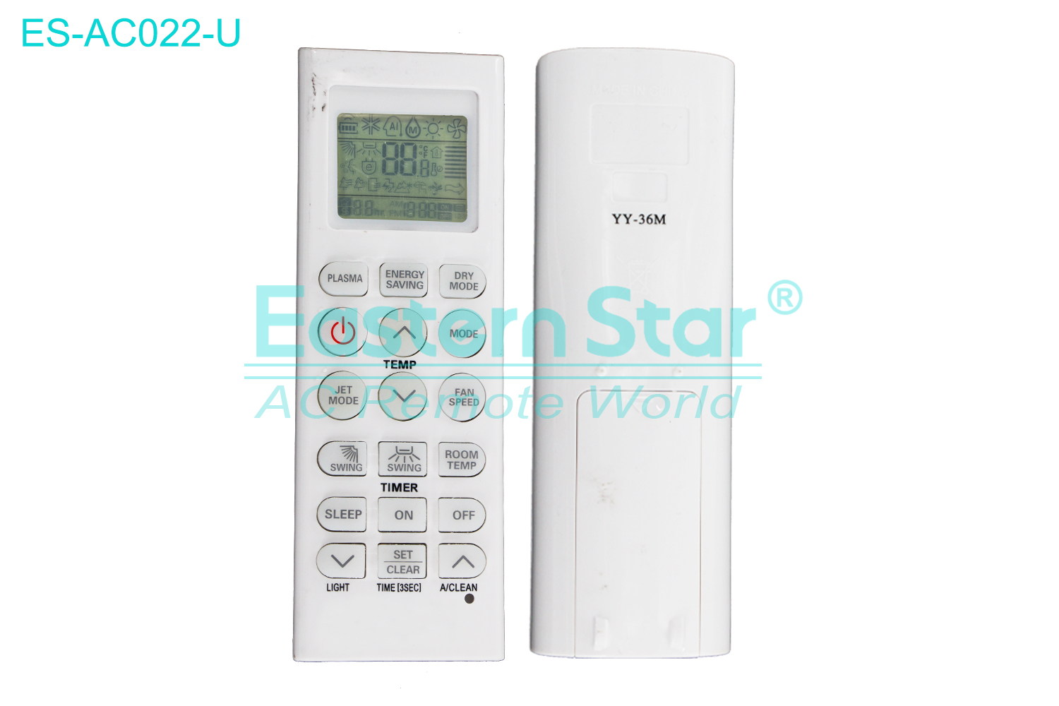 ES-AC022-U High Quality China Remote AC Remote for Lg  Air Conditioner Remote A/C 18 keys AC 18