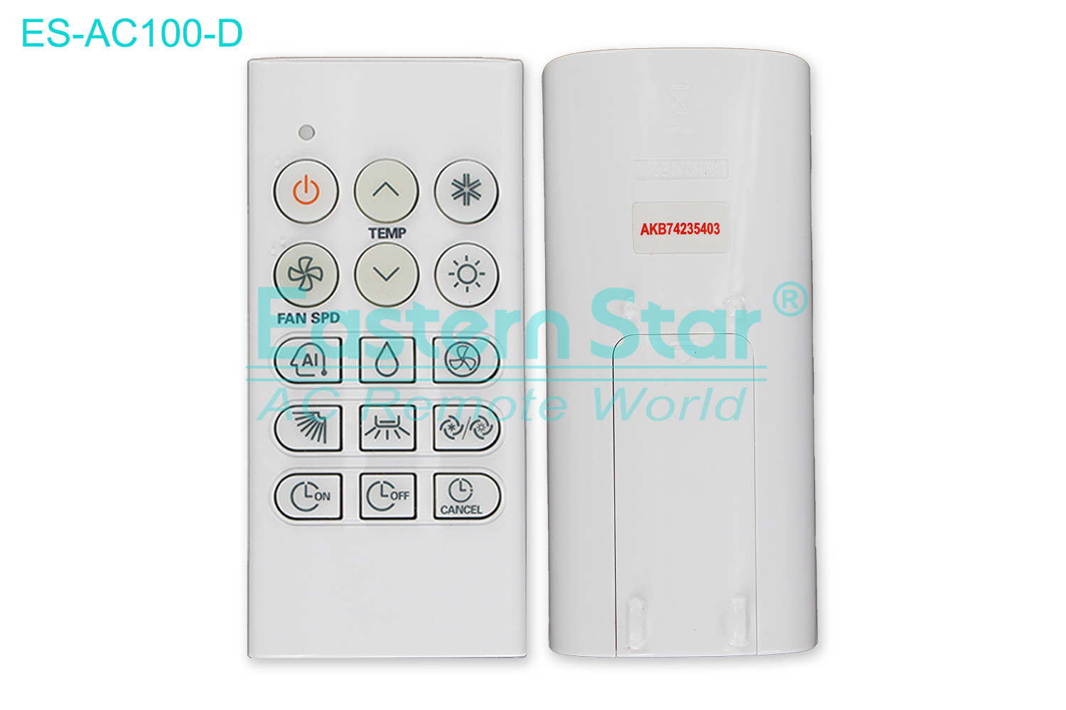 ES-AC100-D High Quality China Remote AC Remote for Lg  Air Conditioner Remote A/C 15 keys AC 15