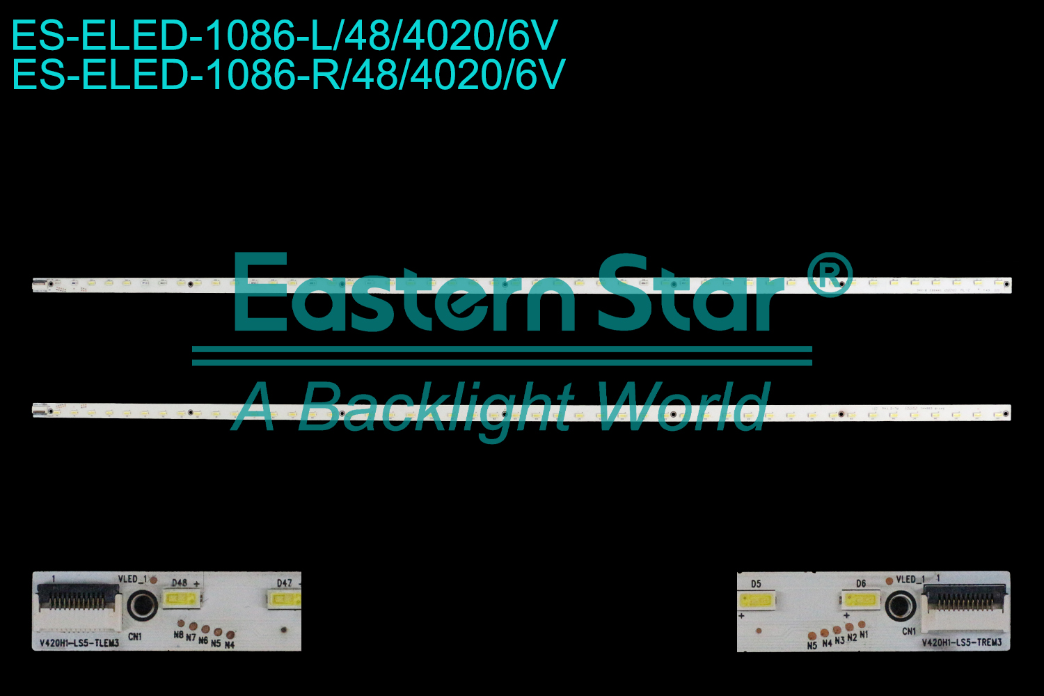 ES-ELED-1086 ELED/EDGE TV backlight use for 42'' Skyworth / Changhong  42E550D 42E550E L:V420H1-LS5-TLEM3 R:V420H1-LS5-TREM3 LED BACKLIGHT STRIP(2)