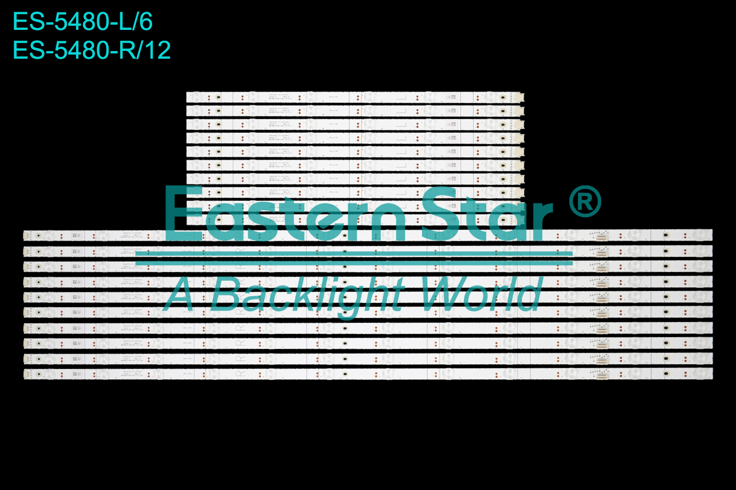 ES-5480 LED TV Backlight use for 65" Hisense 65U7G L:JHD650X3U53-T1L7+2020120402 LB6508S V0 7881A 29 R:JHD650X3U53-T1L7+2020120401 LB6508S V0 7882A 23   LED BACKLIGHT STRIP(20)