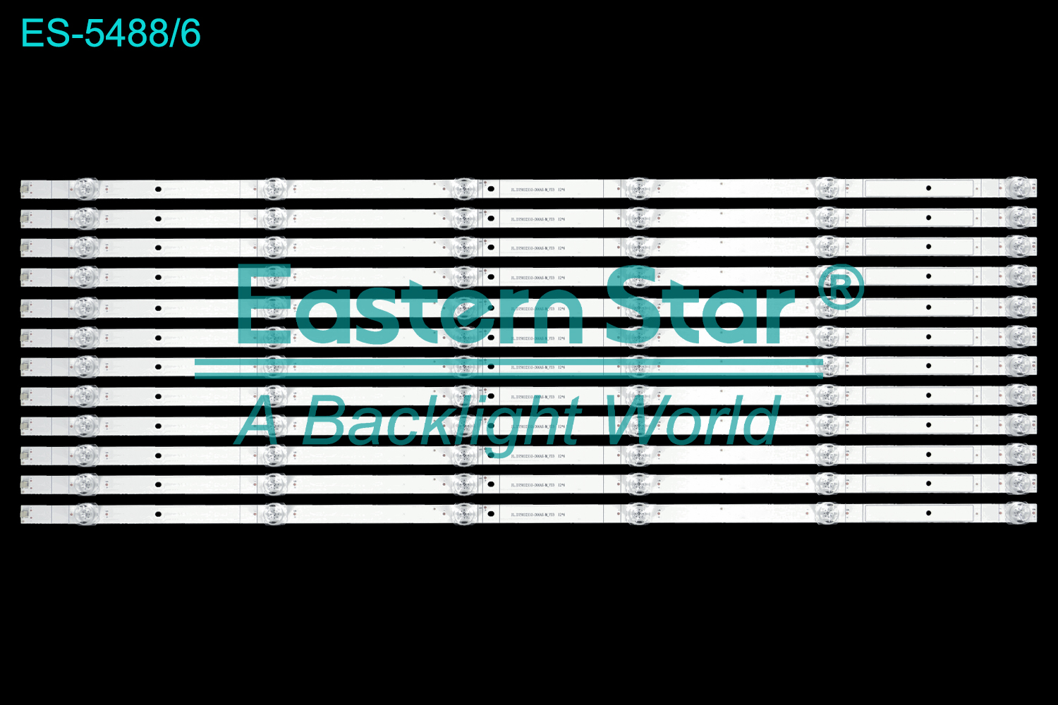 ES-5488 LED TV Backlight use for 75" Sansui/Smarttech  75UG10V1 s75vaug JL.D75032330-006AS-M_V03 12*6   LED BACKLIGHT STRIP(12)