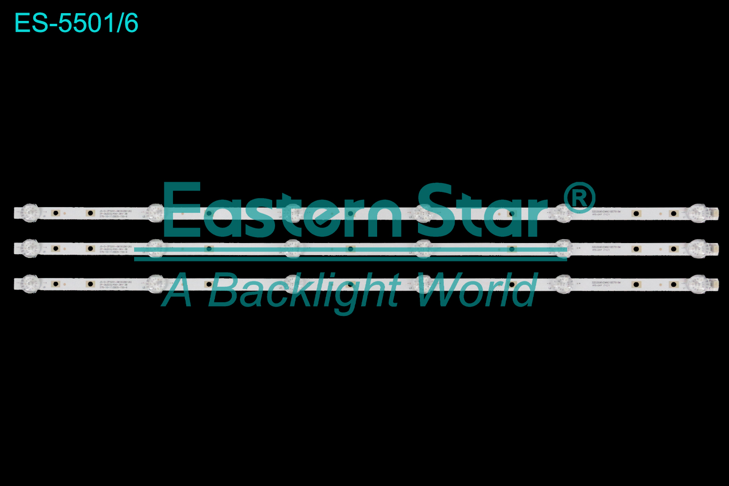 ES-5501 LED TV Backlight use for 32" JS-D-ZP3201-061DC(80126) ZP-DLED32/450-36V-3B 576-10-1T/2835-150-6 32D3506V2W6C1B57610M   LED BACKLIGHT STRIP(3)