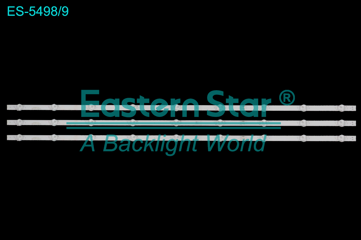 ES-5498 LED TV Backlight use for 43" Grundig/Arcelik 43GHU784  TES43060X V0_01 BC-J 8499A 3A776 09007  LED BACKLIGHT STRIP(3)