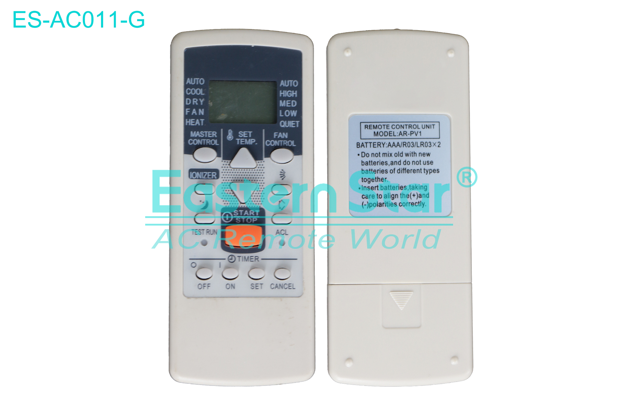 ES-AC011-G High Quality China Remote AC Remote for Fujitsu Air Conditioner Remote A/C 13 keys