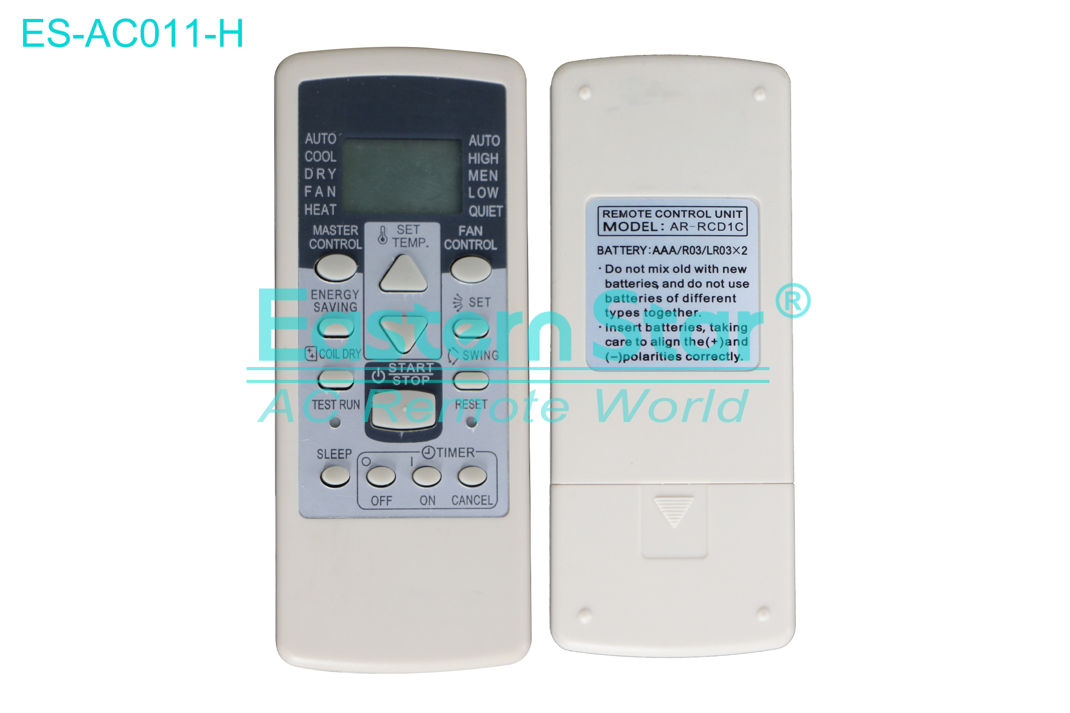 ES-AC011-H High Quality China Remote AC Remote for Fujitsu  Air Conditioner Remote A/C 13 keys