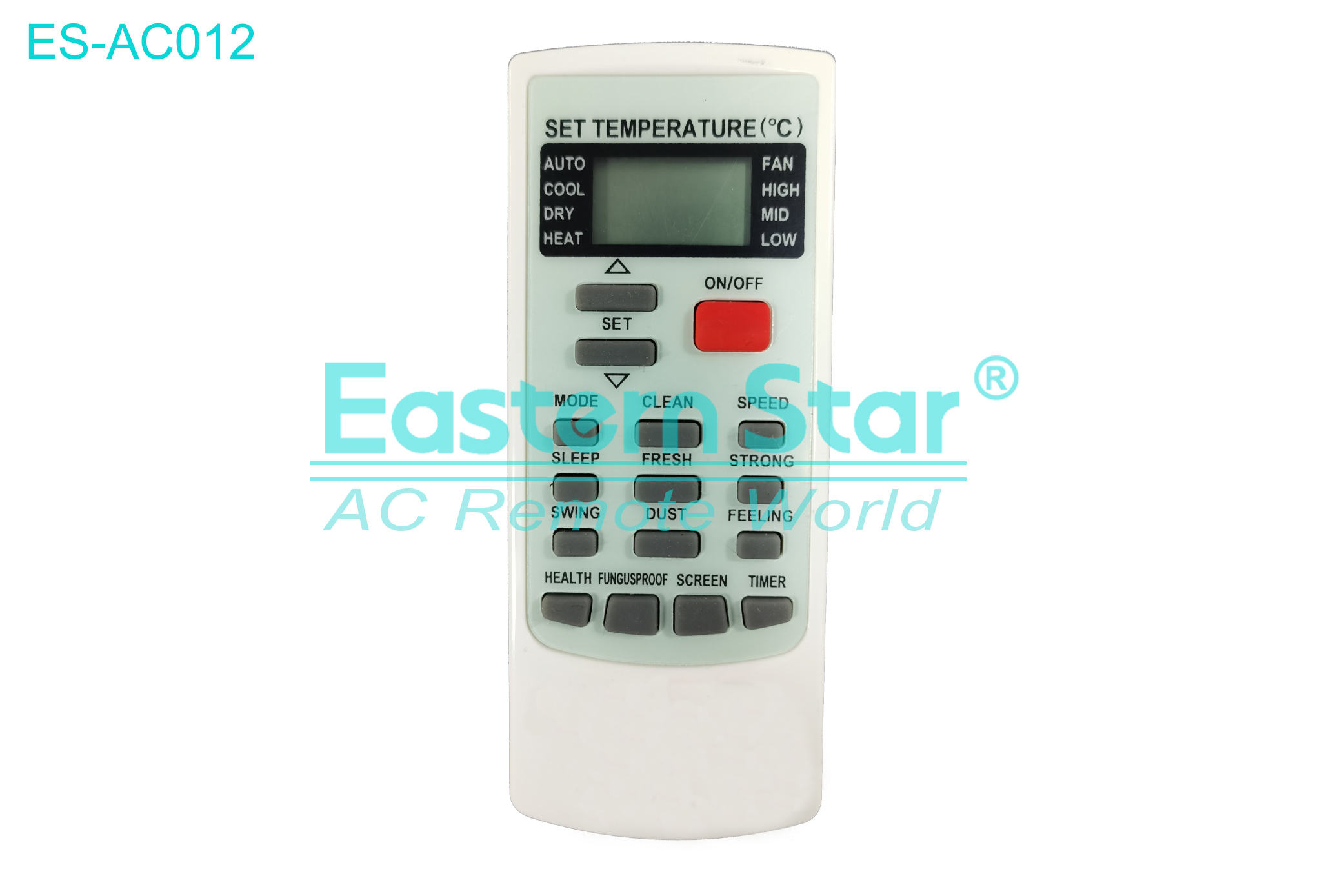 ES-AC012 High Quality China Remote AC Remote for Gree  Air Conditioner Remote A/C 16 keys