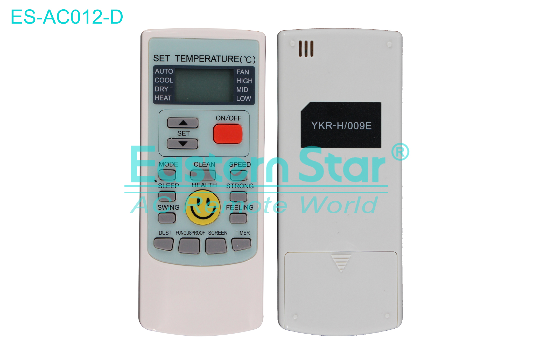 ES-AC012-D High Quality China Remote AC Remote for Aux/General max  Air Conditioner Remote A/C 15 keys