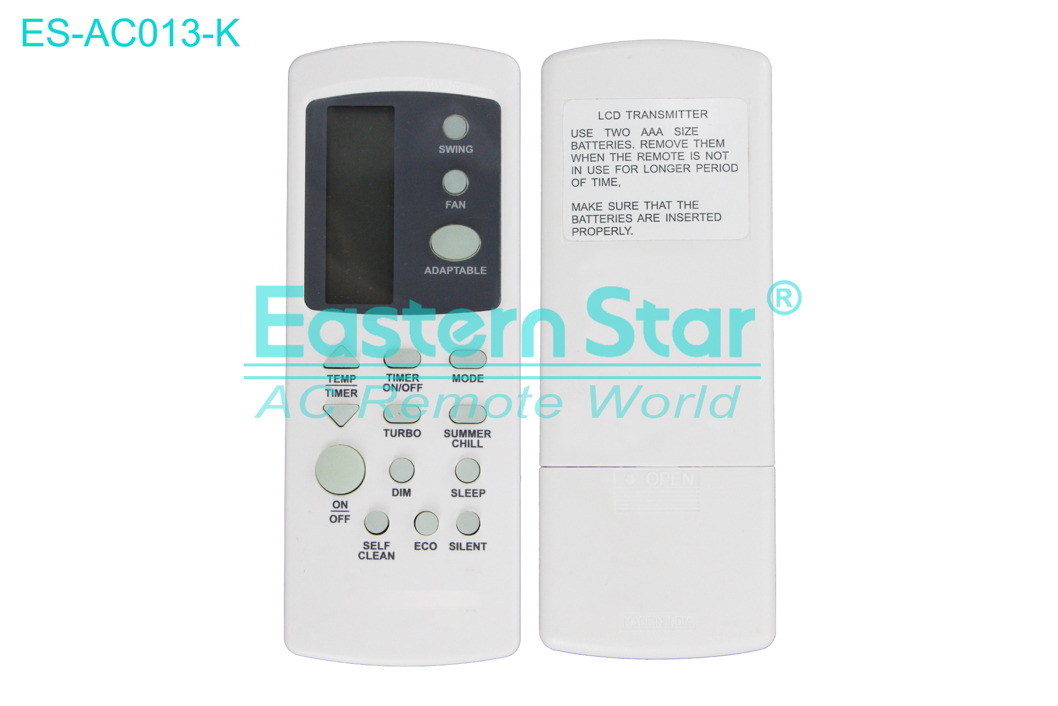 ES-AC013-K High Quality China Remote AC Remote for Voltas  Air Conditioner Remote A/C 15 keys
