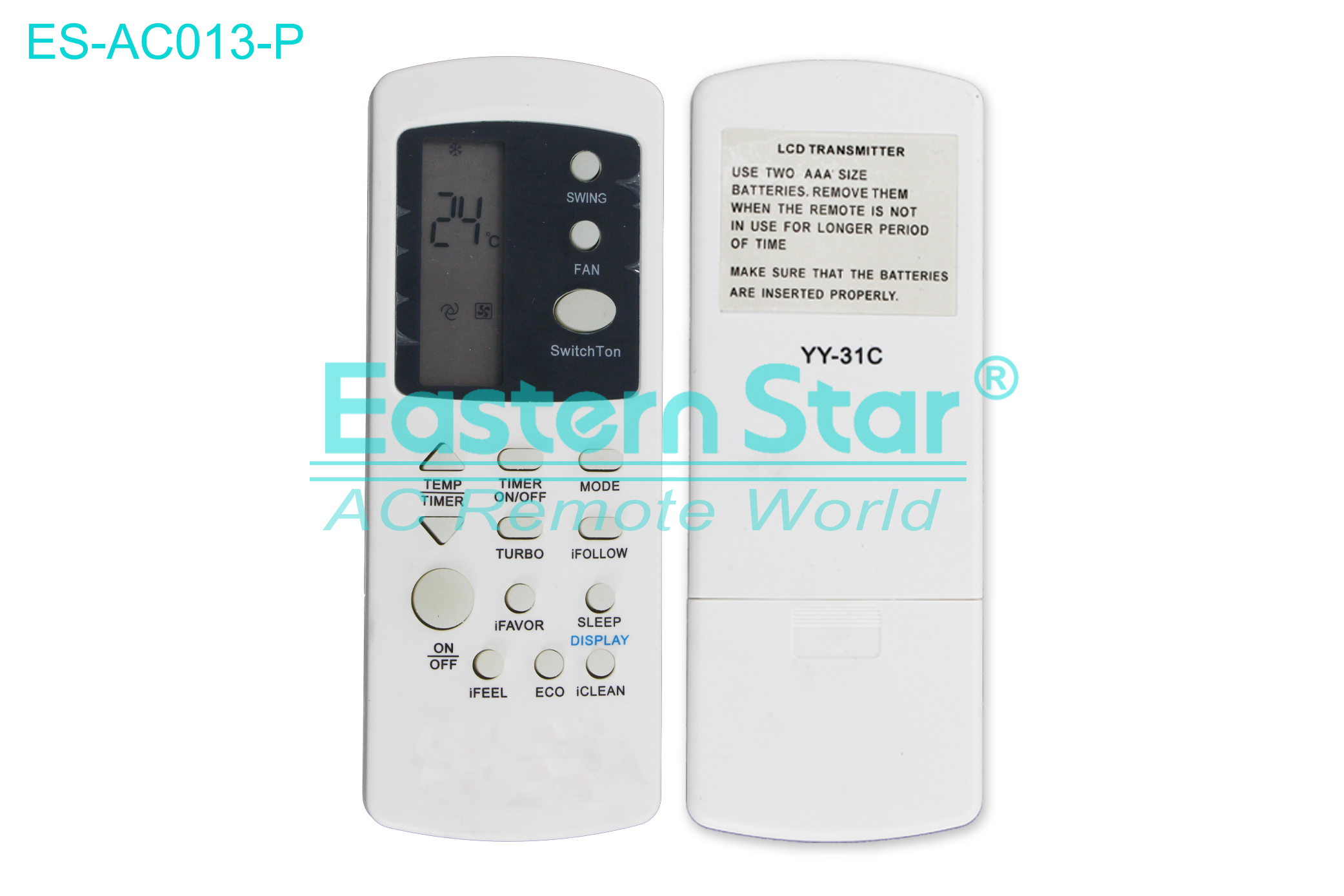 ES-AC013-P High Quality China Remote AC Remote for Voltas  Air Conditioner Remote A/C 15 keys